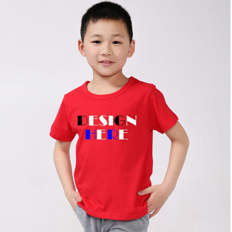 Custom Kids Cotton T-shirts with your own logo HFCMT003