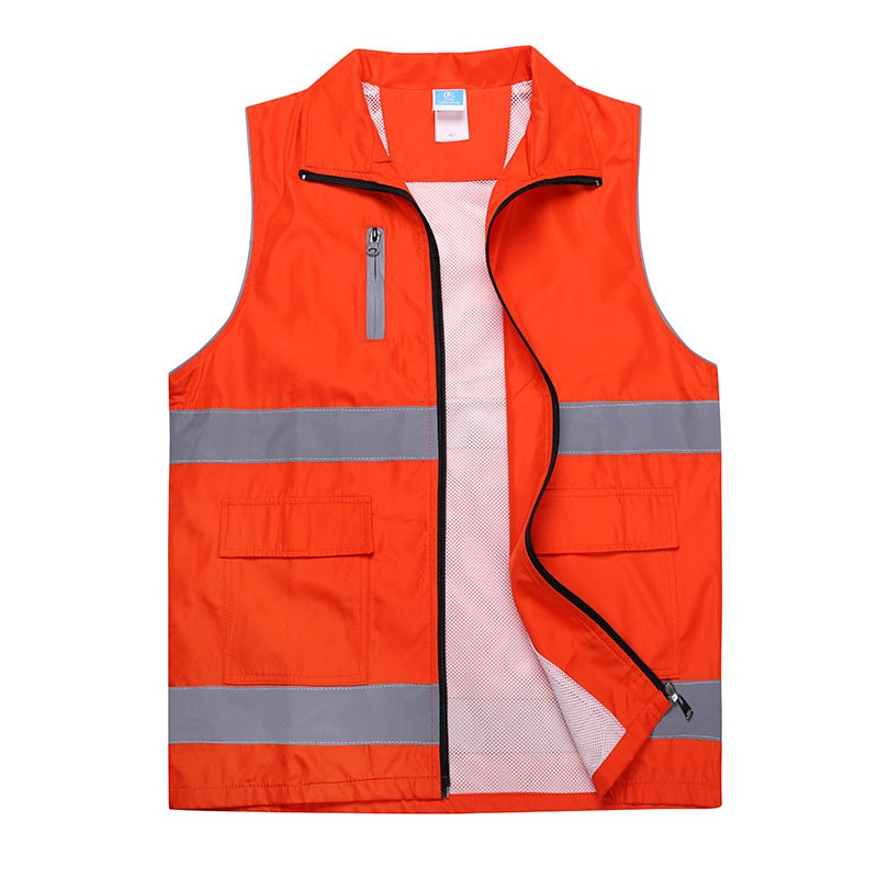 Custom high quality reflective vests, volunteers reflective safty vests HFCMV101