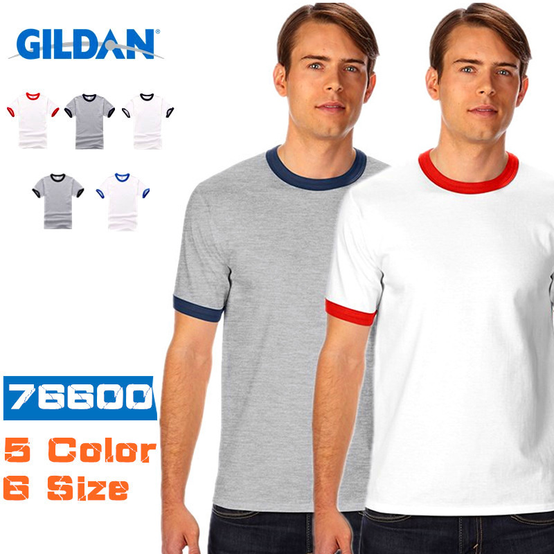 Ringer cotton t-shirts, Gildan brand cotton t-shirts with contrast Ringer HFCMT046