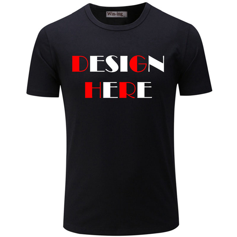 Design your own t-shirts online, Men's crewneck lycra cotton t-shirts HFCMT010