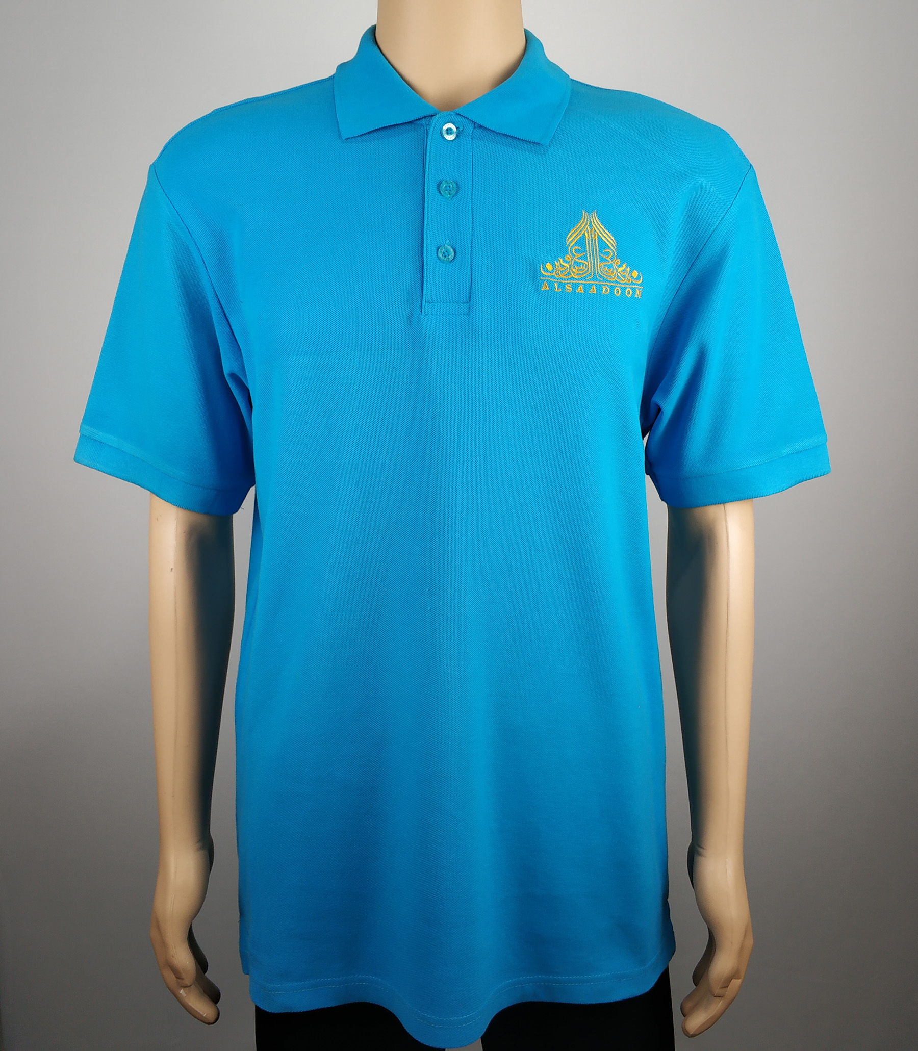 100 Cotton Material Polo Shirts With Company Logo Embroidery Custom 