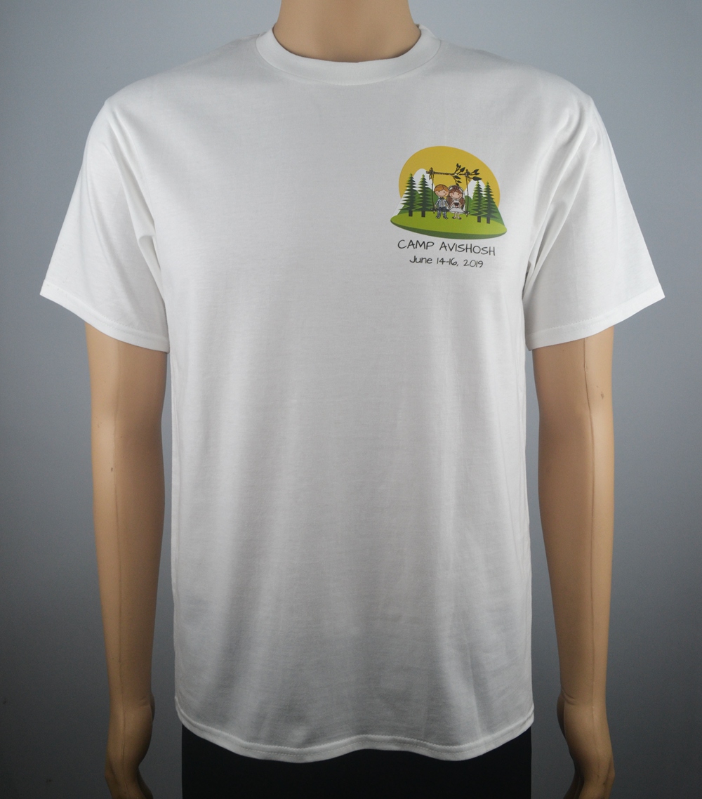 Custom printed cotton t shirts for wedding party 
