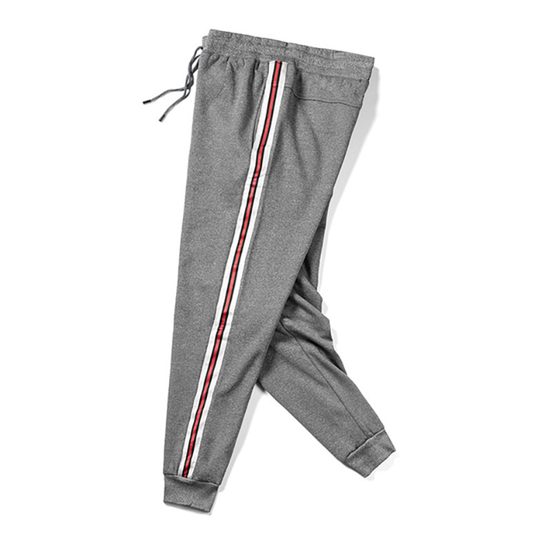 Men's fashion sweatpants with contrast side seam tape HFCLP005