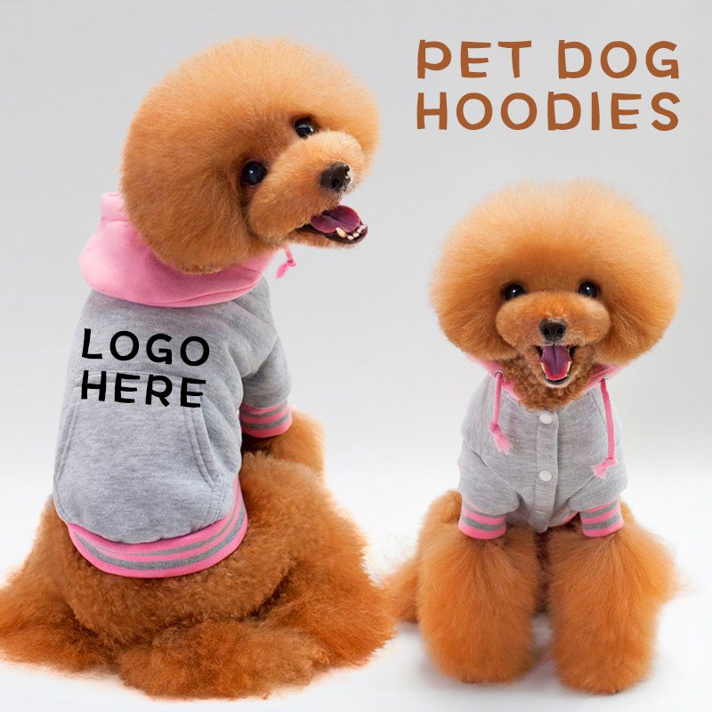 Wholesale blank pet dog hoodies with contrast colors HFCMH302